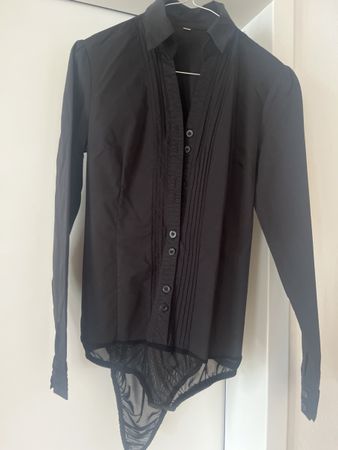 Blusenbody schwarz S