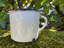 Vintage Tasse - Emaille - Shabby