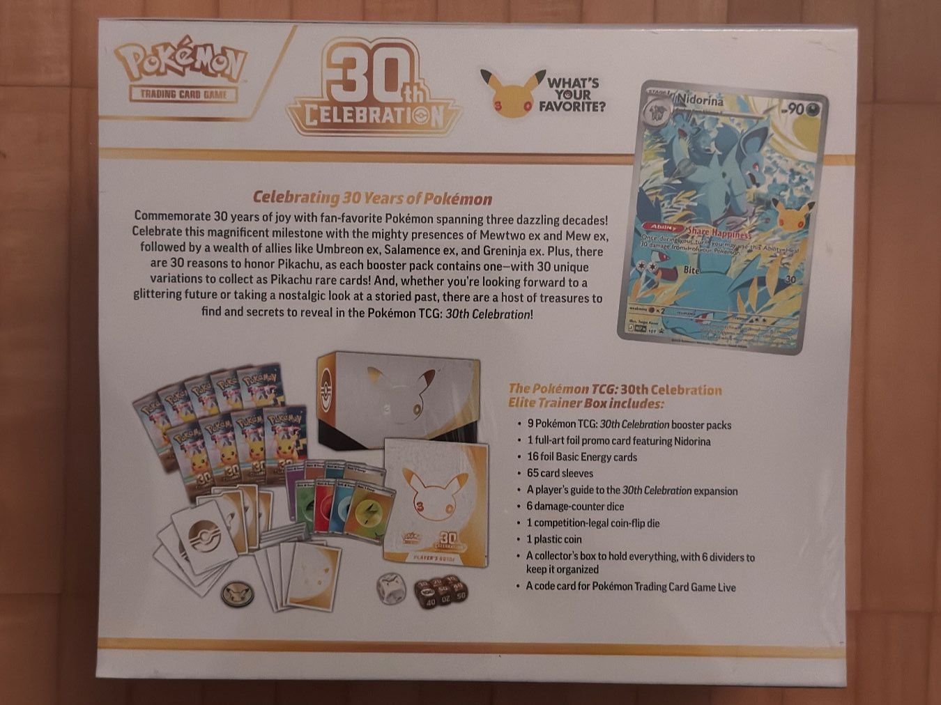 Pokémon Carte collezionabili: Pokémon 30th Celebration Elite Trainer Box ETB – Nuovo e nell'imballaggio originale da Dällikon venduto da mxltlii 1