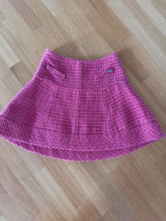 Magnifique jupe CHANEL tweed rose 38