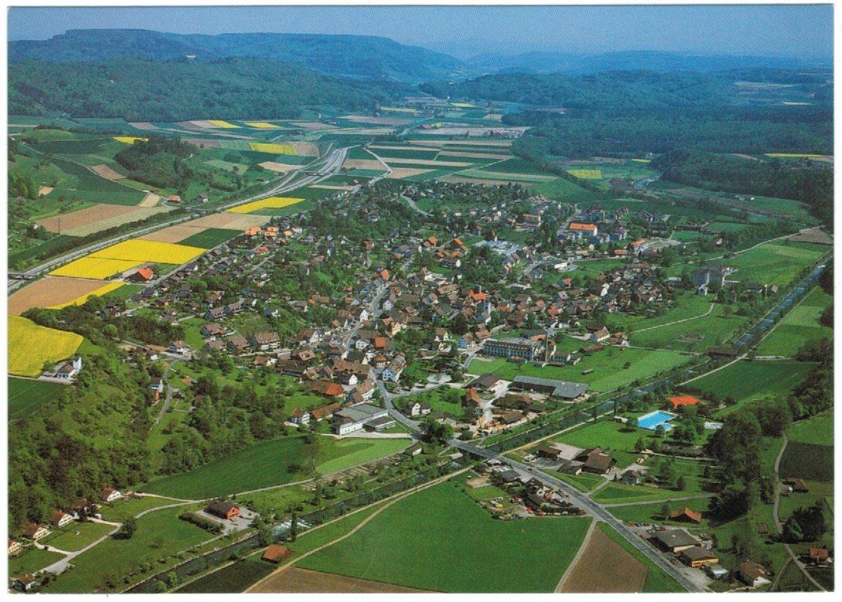 Cartoline postali: AK Glattfelden ZH Flugbild 1996 – Usato da Zürich venduto da tol_b7c7