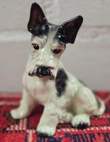 Dekorative Terrier Figur aus Keramik, Vintage Stil.