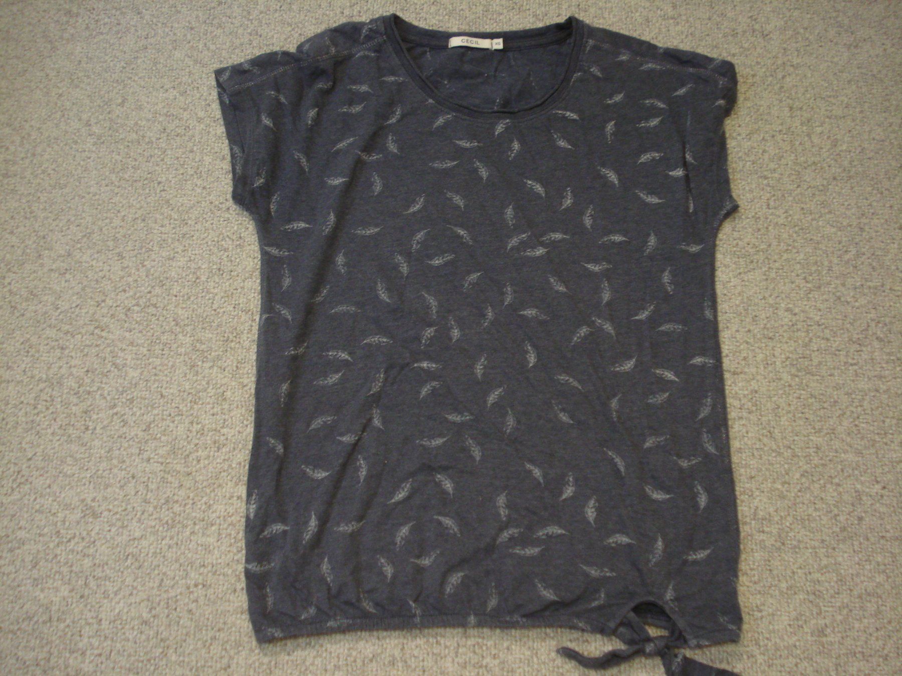 Cecil T-shirt: blaues T-Shrit v. CECIL Gr. XS – Usato da Au SG venduto da beanpasa