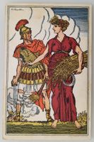 Bundesfeierpostkarte Nr.14- 1916 - Ceres hält Mars auf