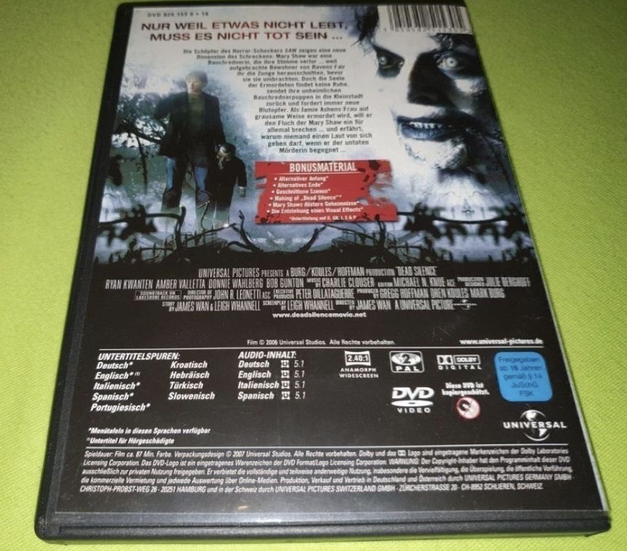 Tutti i DVDs: Film DVD Dead Silence – Usato da Volketswil venduto da nibin99 1