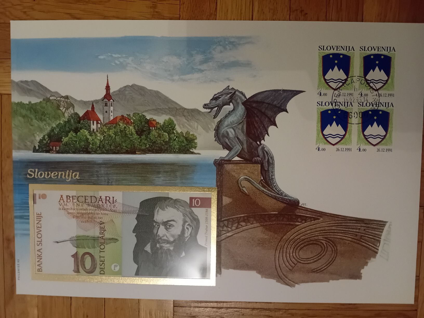 Banconote: Banknotenbrief Slovenia – Nuovo (secondo la descrizione) da Muralto venduto da Alex1912