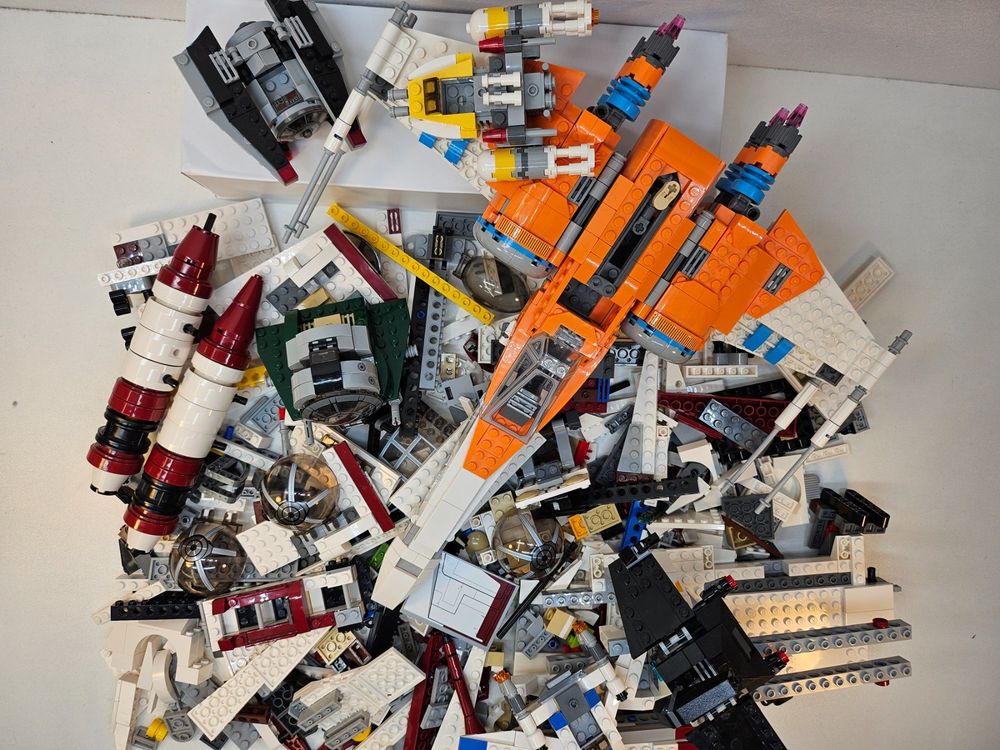 2 kg Lego Star Wars Konvolut Legospass mit kleine Modellen (Gebraucht