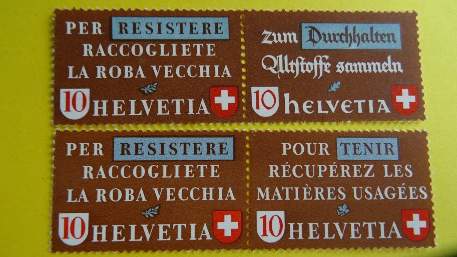 Tutti i francobolli: 1942 ALTSTOFFVERWERTUNG: SATZ COMPLET – Nuovo (secondo la descrizione) da Eschenbach SG venduto da eDaisy 4