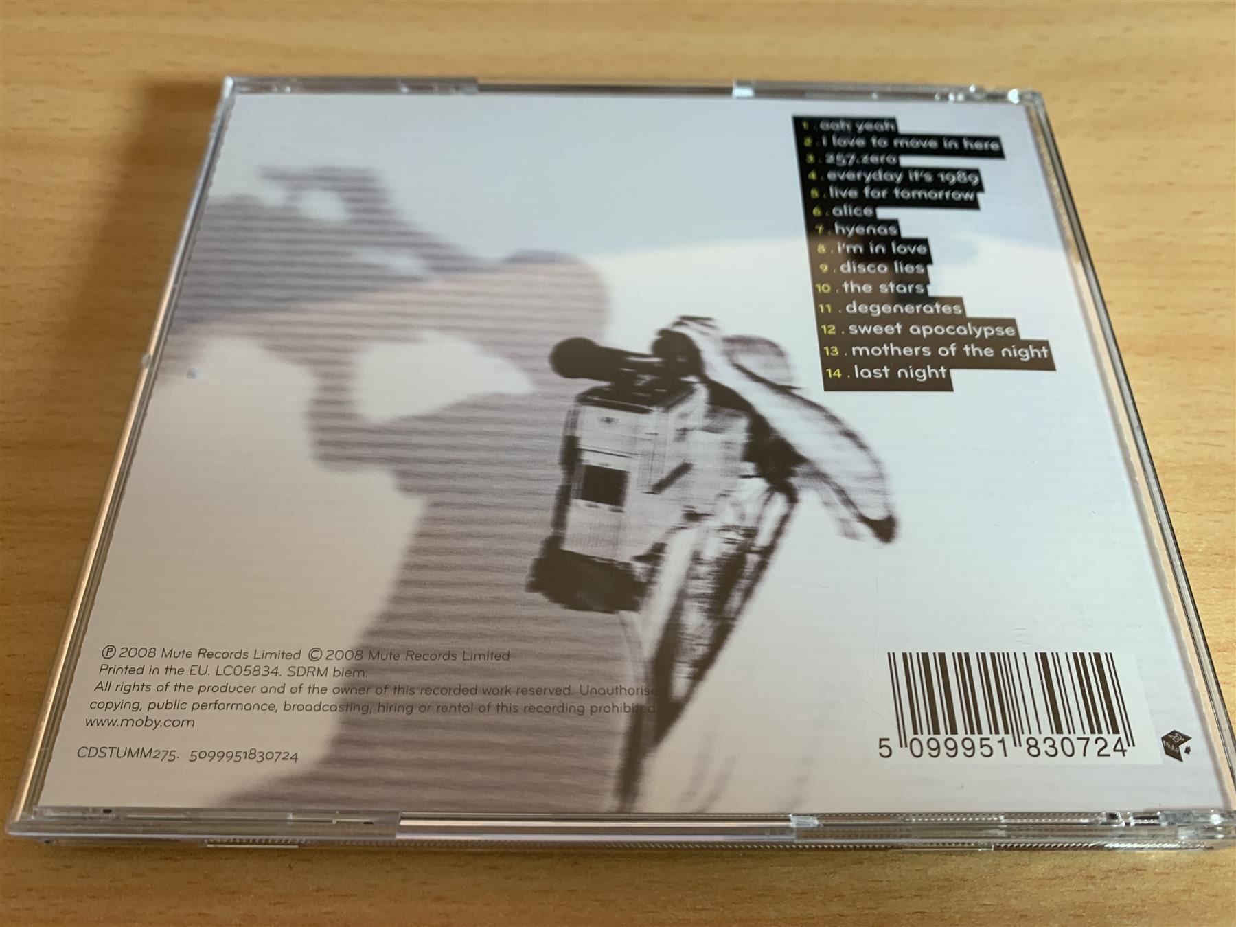 CD: Moby – Last Night – Usato da Rikon im Tösstal venduto da Alpenmutz 1
