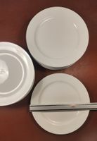 14 Stück Essteller, weiss, Durchmesser 35 cm