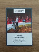Gutschein Olympisches Museum 20% Rabatt Eintritt Lausanne 🍟