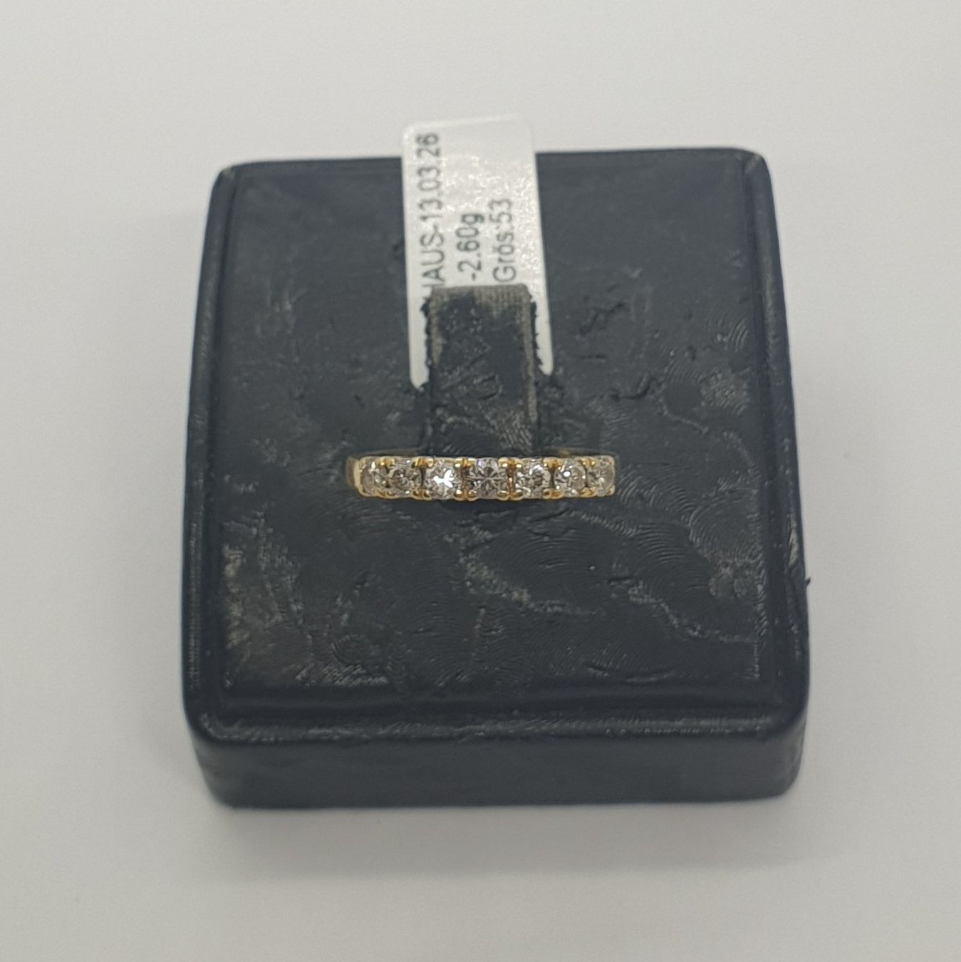 Anelli: Echt 18K Gold - 7xBrilliant Ring – Usato da Luzern venduto da Goldhaus-Luzern