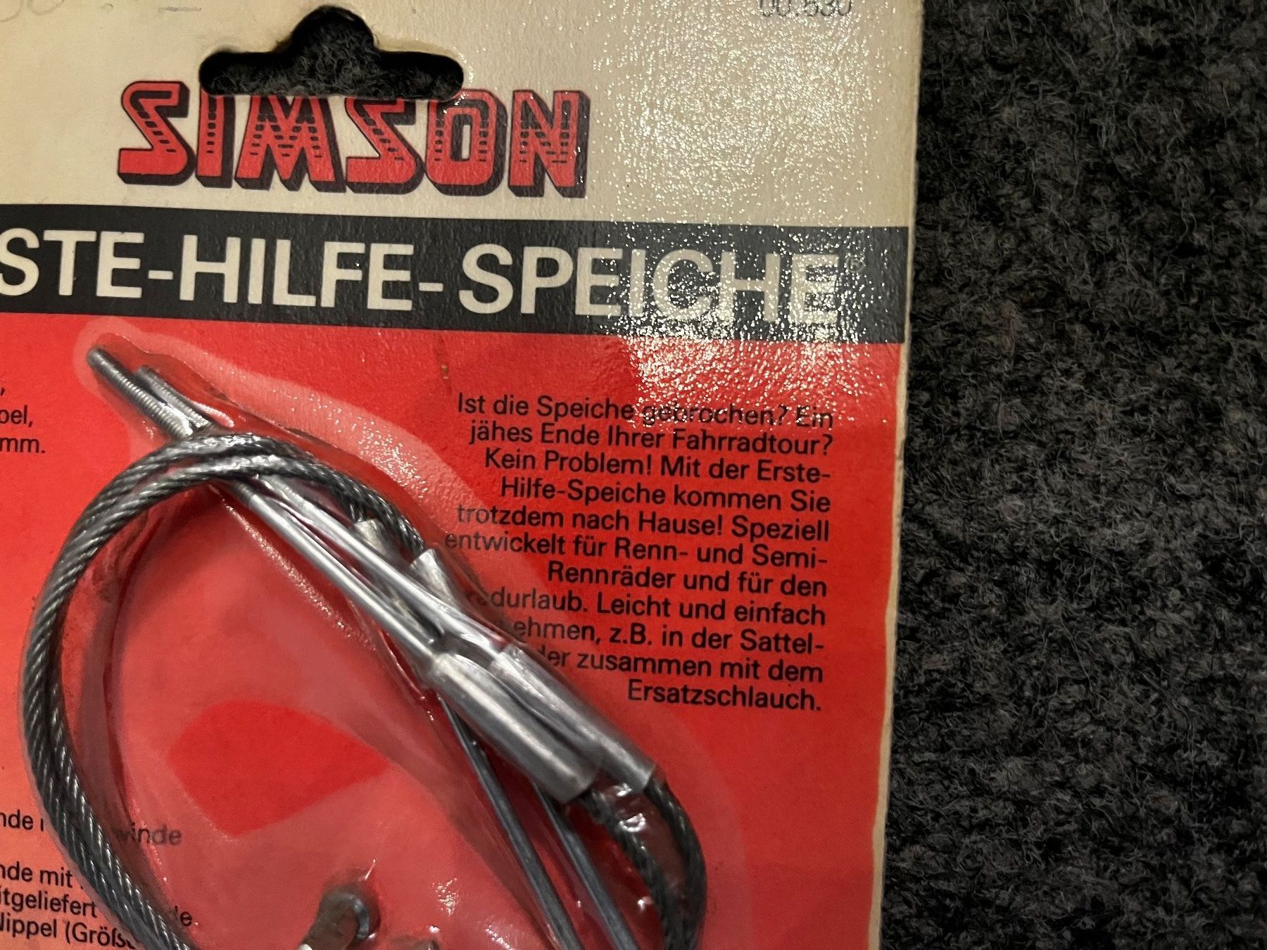Ersatzteile: Erste Hilfe Speichen – Neu und originalverpackt aus Mühlethurnen von Kolly225 1