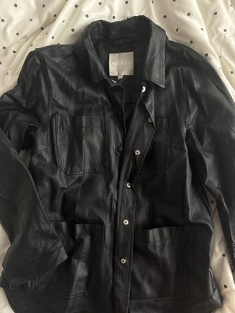 Veste en similicuir noir PIECES - L - 