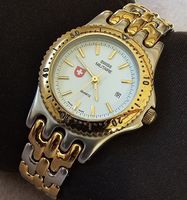 SWISS MILITAIRE Saphire Vergoldet Elegante Damenuhr 32mm