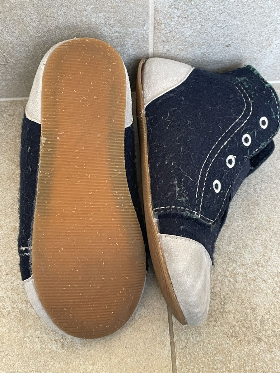 Schuhe für Jungen: Hausschuh / Finke Gr. 29/30 blau/grau – Gebraucht aus St. Erhard von Cfreya 3
