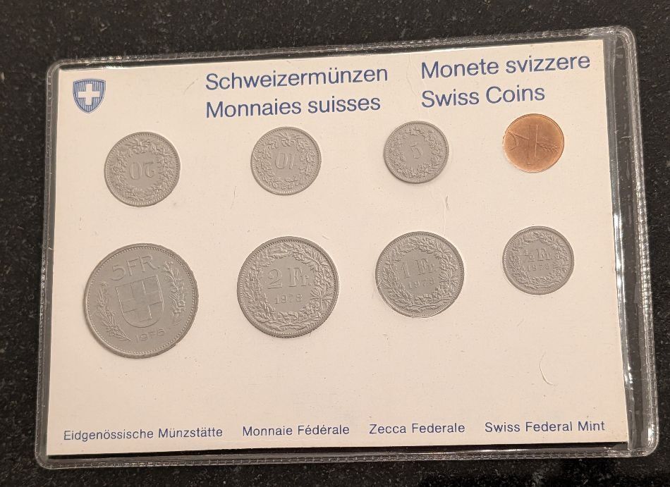 Tutti le monete: CH - Münzsatz 1978 stgl – Nuovo (secondo la descrizione) da Arch venduto da moneyswiss