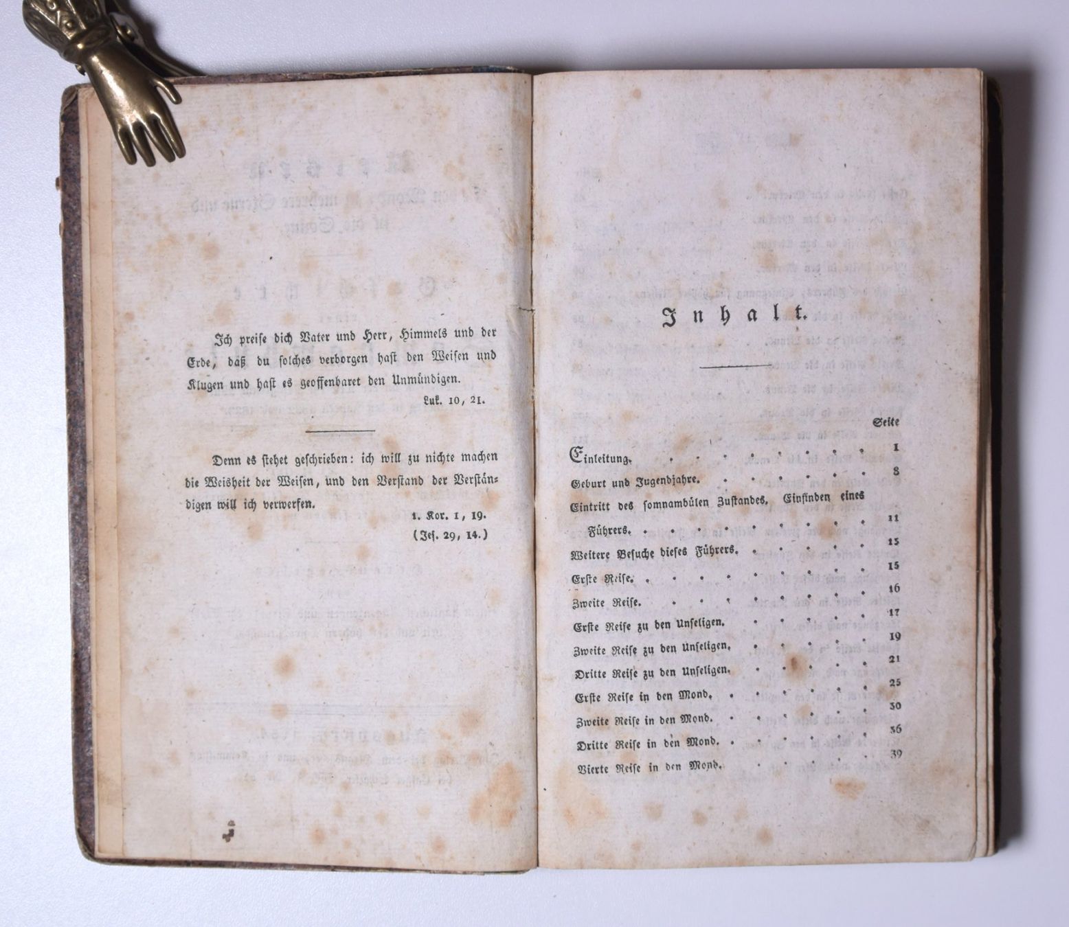 Libri: Geschichte einer Somnambule 1834. Erstausgabe. – Usato da Erschwil venduto da taglang 1