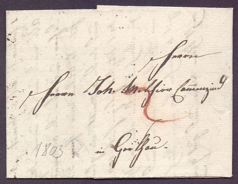 Alle Briefmarken: Faltbrief Vorphila 1803 – Gebraucht aus Flamatt von samowarow 1