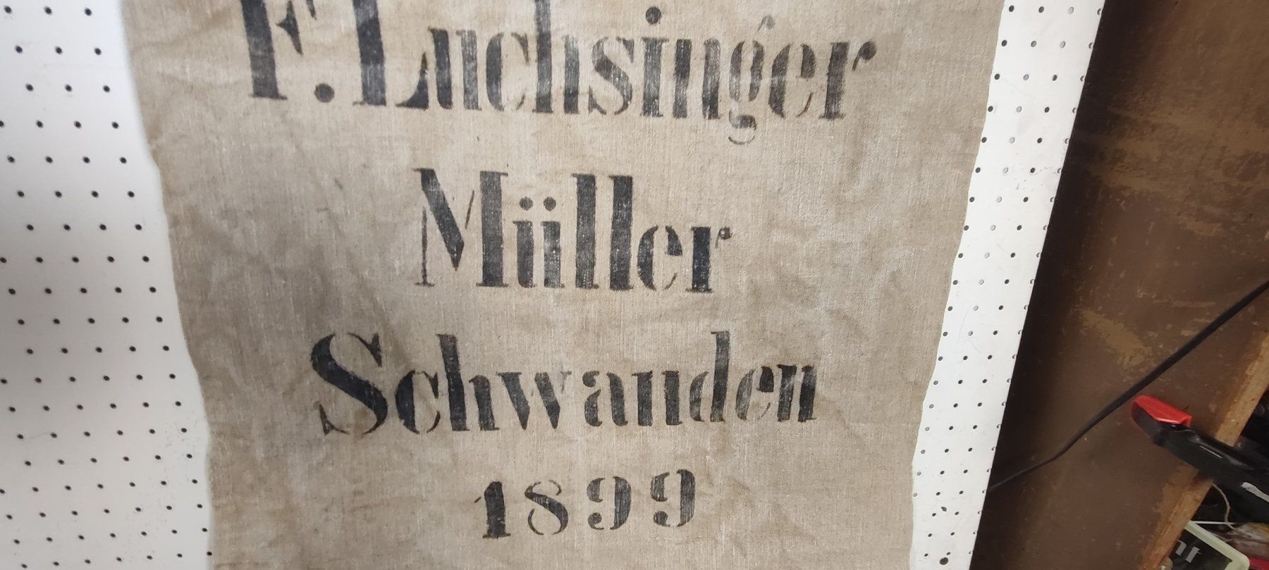Guinzagli & Collari: Wunderschöner alter Leinensack aus nr 4 1899 – Usato da Gelterkinden venduto da MYSTOREFORYOU4460 4