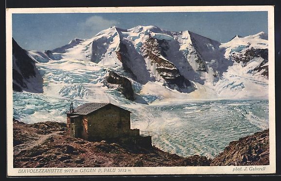 Cartes postales: Diavolezzahütte, Blick auf den verschne – D'occasion à Berlin par bartko-reher