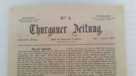 Thurgauer Zeitung vom 1.Januar 1858