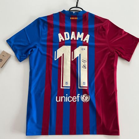 FC Barcelona Trikot – Adama Traoré #11 – signiert mit Zerti.