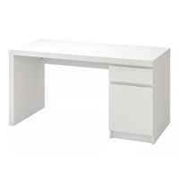 IKEA MALM Desk 140 × 65 cm, White, Easy Pickup