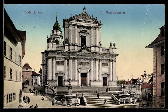 Cartoline postali: AK Solothurn, St. Ursusmünster – Usato da Berlin venduto da bartko-reher