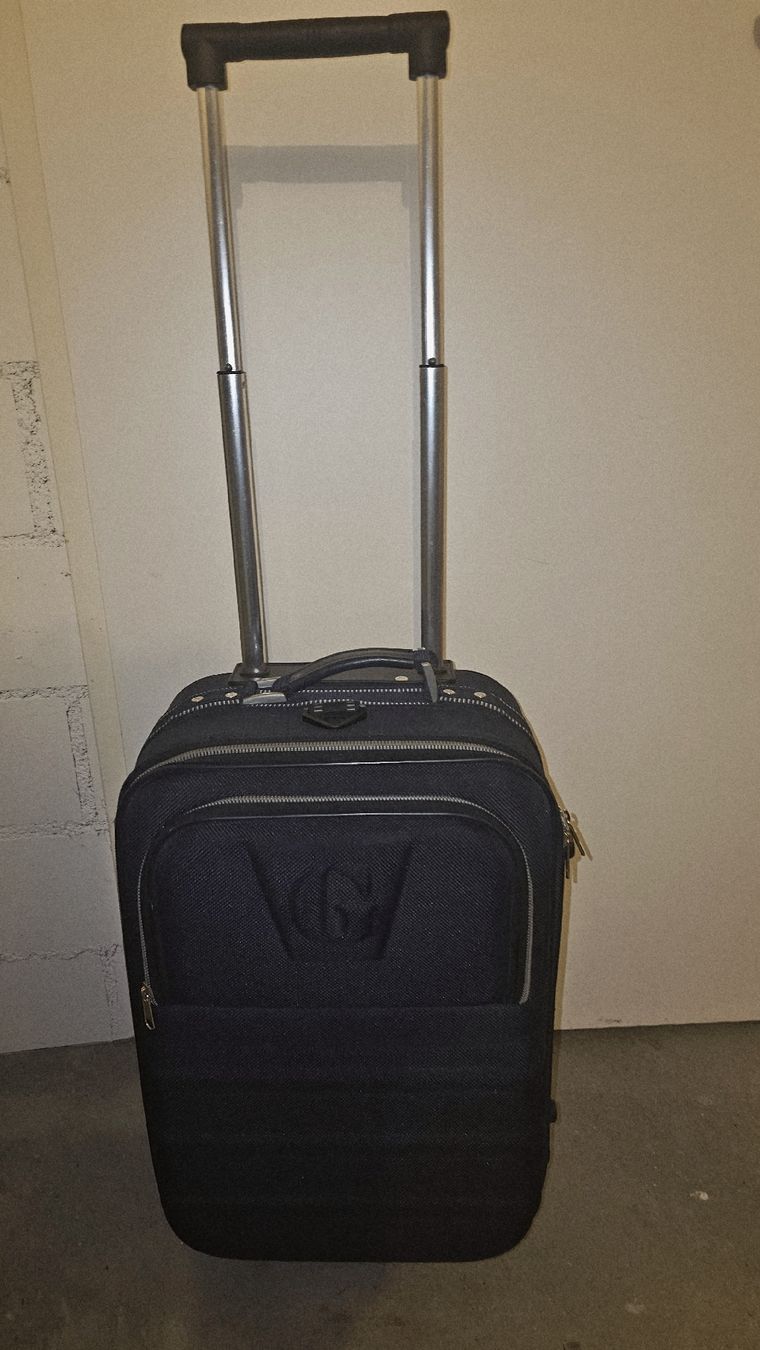 Valigie: kleiner (Kabinen-)Koffer mit 2 Rollen, dunkelblau – Usato da Arbon venduto da Flyaway8 1