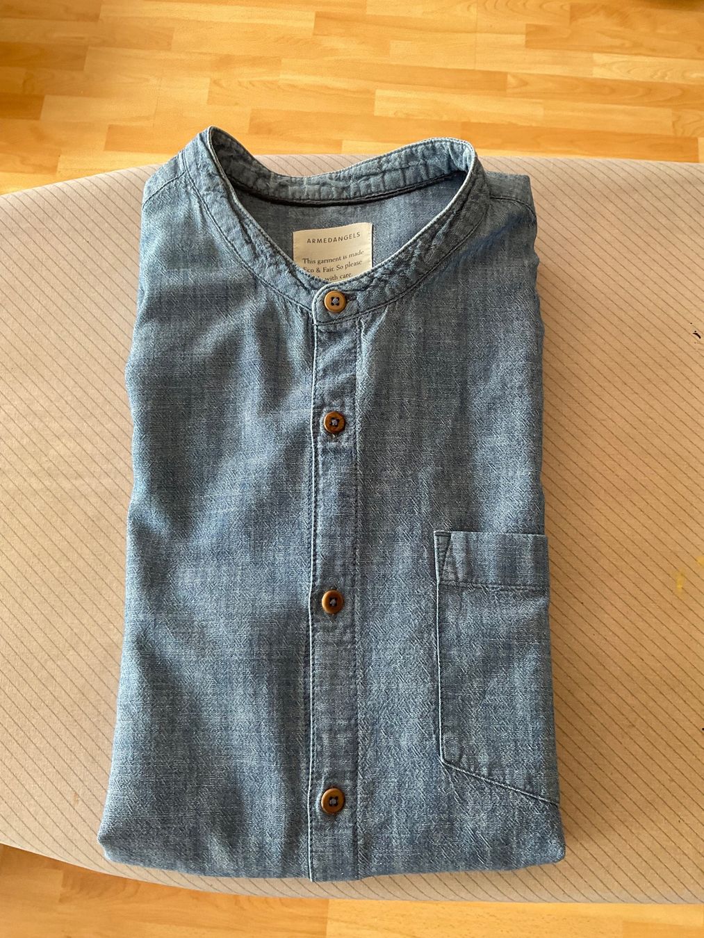 Camicie: Hemd Marke "Armedangels", blau, Grösse L, slim fit – Usato da Küssnacht am Rigi venduto da christianbueeler 2
