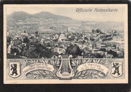 Off. Festpostkarte Herisau , Kantonal-Sängerfest 1908