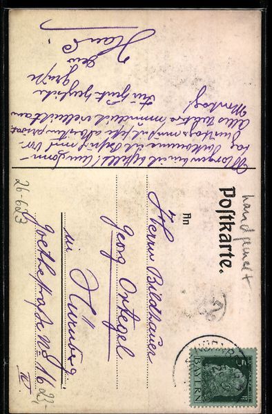 Cartoline postali: Handgemalt Weiss: Portrait einer jungen  – Usato da Berlin venduto da bartko-reher 1