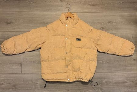 Winter Jacke, Cord Beige, Grösse L NEU