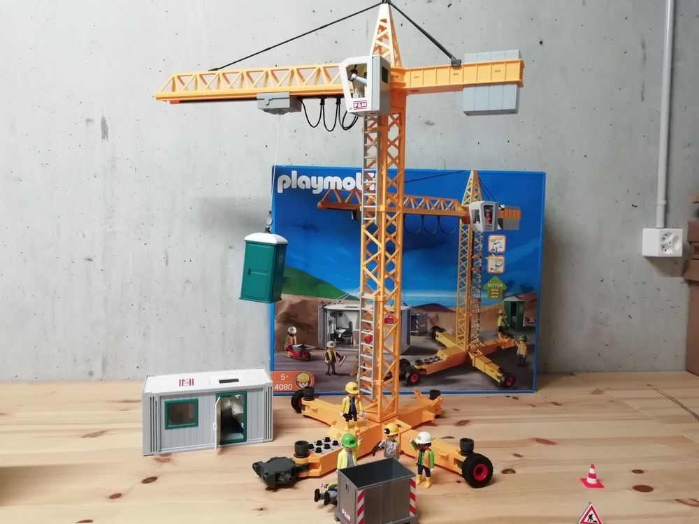 Playmobil 4080 Mega Set Baustelle kran | Kaufen auf Ricardo
