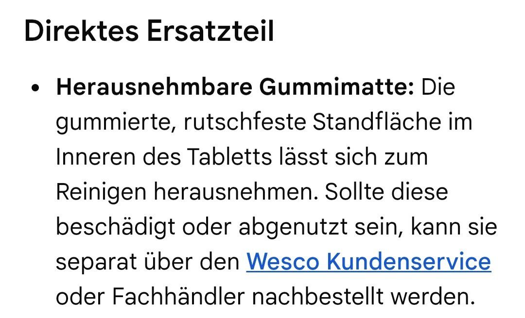 Tablet PC: Serviertablett rund schwarz Marke Wesco neu – Nuovo (secondo la descrizione) da Siebnen venduto da KiKla-Siebnen 7