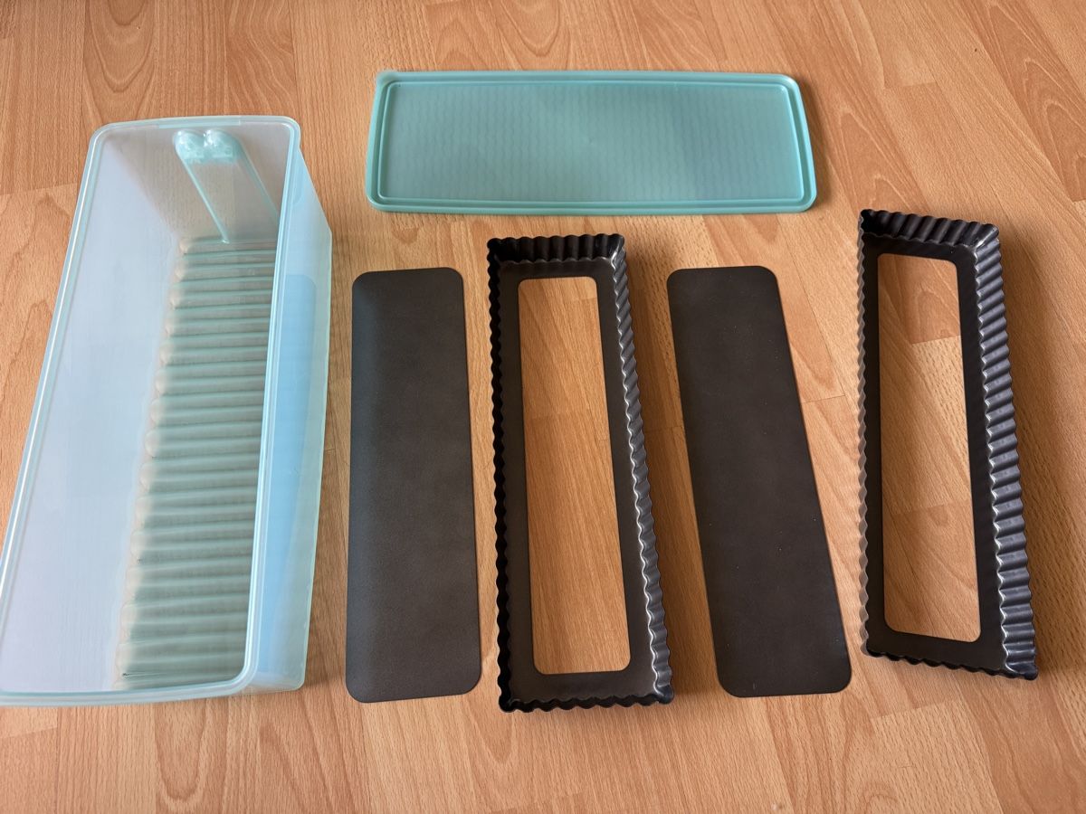 Betty Bossi Moules à gâteaux: Backform Set & Behälter: 2 Formen rechteckig neu – Neuf (Voir description) à Zürich par pilatus777