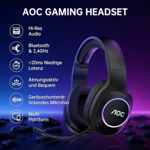 Cuffie: Gaming Headset kabellos PC PS5 PS4 Switch 2 4 GHz Wireless – Nuovo e nell'imballaggio originale da Hundwil venduto da tec_mm27 3