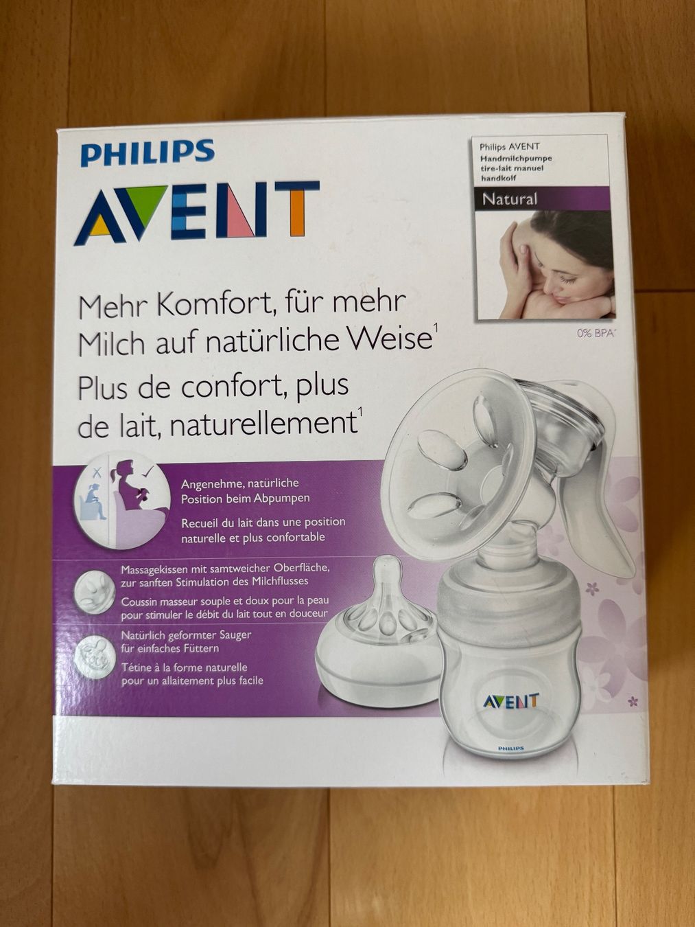 Philips Accessori per l’allattamento: Philips Avent Handmilchpumpe mit Flasche SCF330 – Usato da Scherzingen venduto da RonnyTh