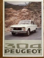 PEUGEOT 304 Prospekt 1976 deutsch Schweiz brochure catalogue