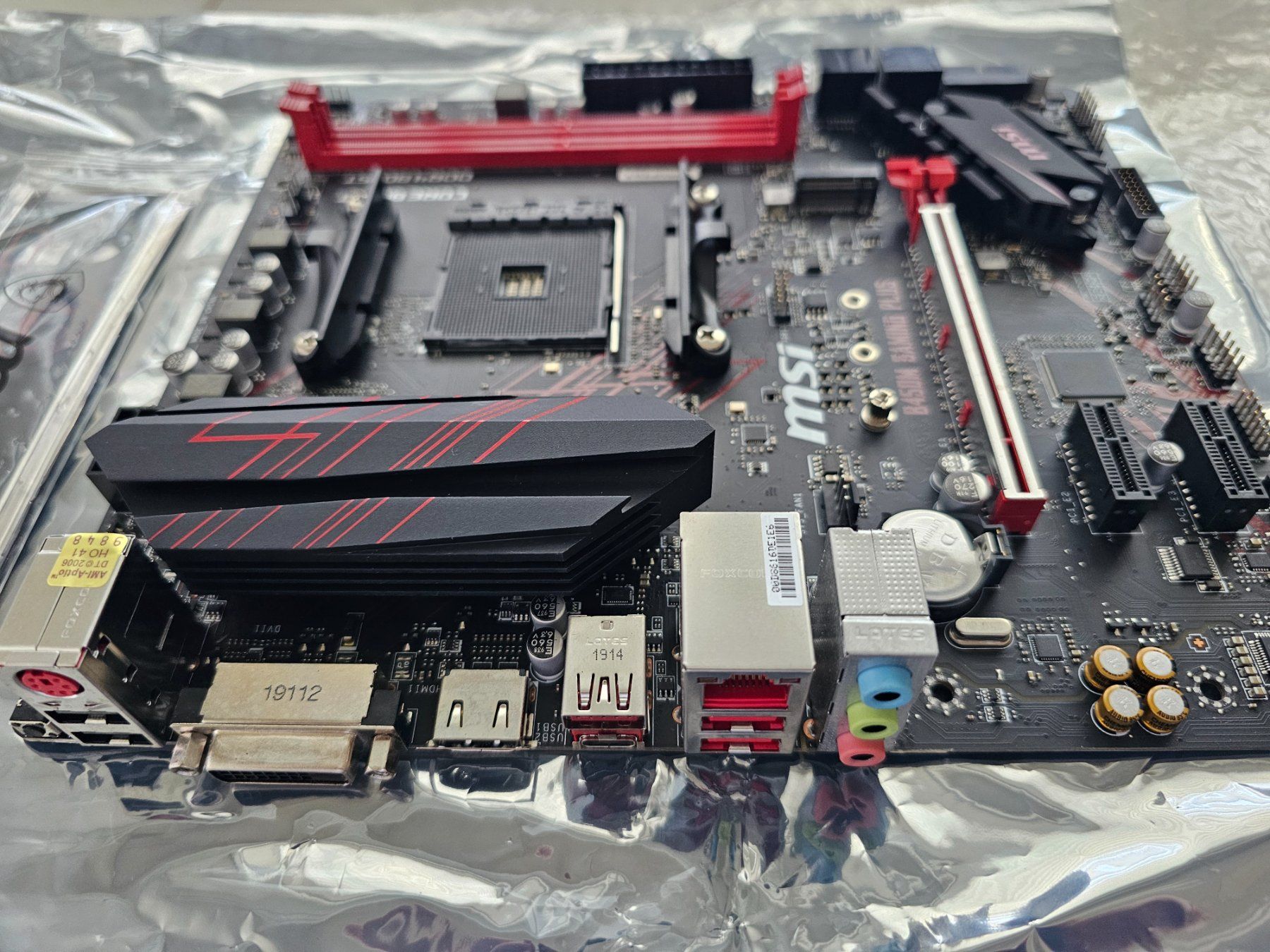 MSI B450M Gaming Plus AM4–neu, Bulk-Version, mit I/O‑Blende (Neu ...