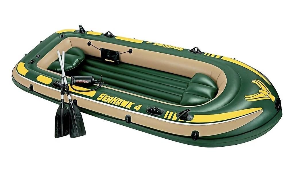Bateaux: Schlauchboot Intex Seahawk 4 Set Neu – Neuf avec emballage d'origine à Schweizersholz par Toni2000 1