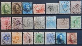 Belgien ex. Kat. 7-26 gest. 1855/69 Kat. 420 Euro