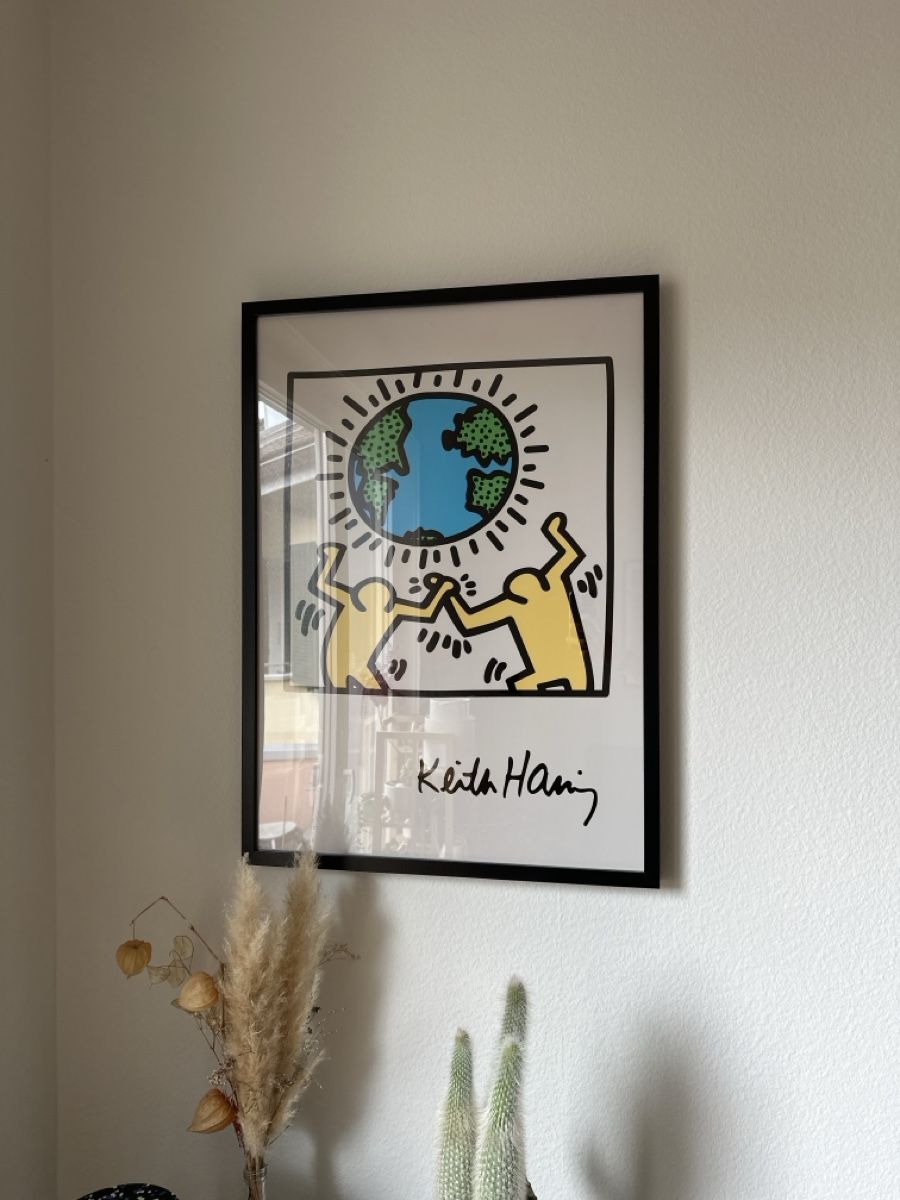 Foto & Immagini: Keith Haring Poster, gerahmt, earth day – Usato da Bern venduto da mom_d6hv