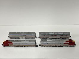 LIFE LIKE Santa Fe 320 4 teilig   Spur N Analog