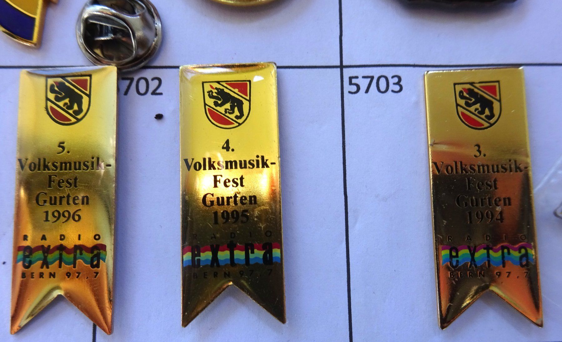 Plaquettes & Badges: 3 Pin Musik Fest Gurten Bern – D'occasion à Utzenstorf par BUtter81