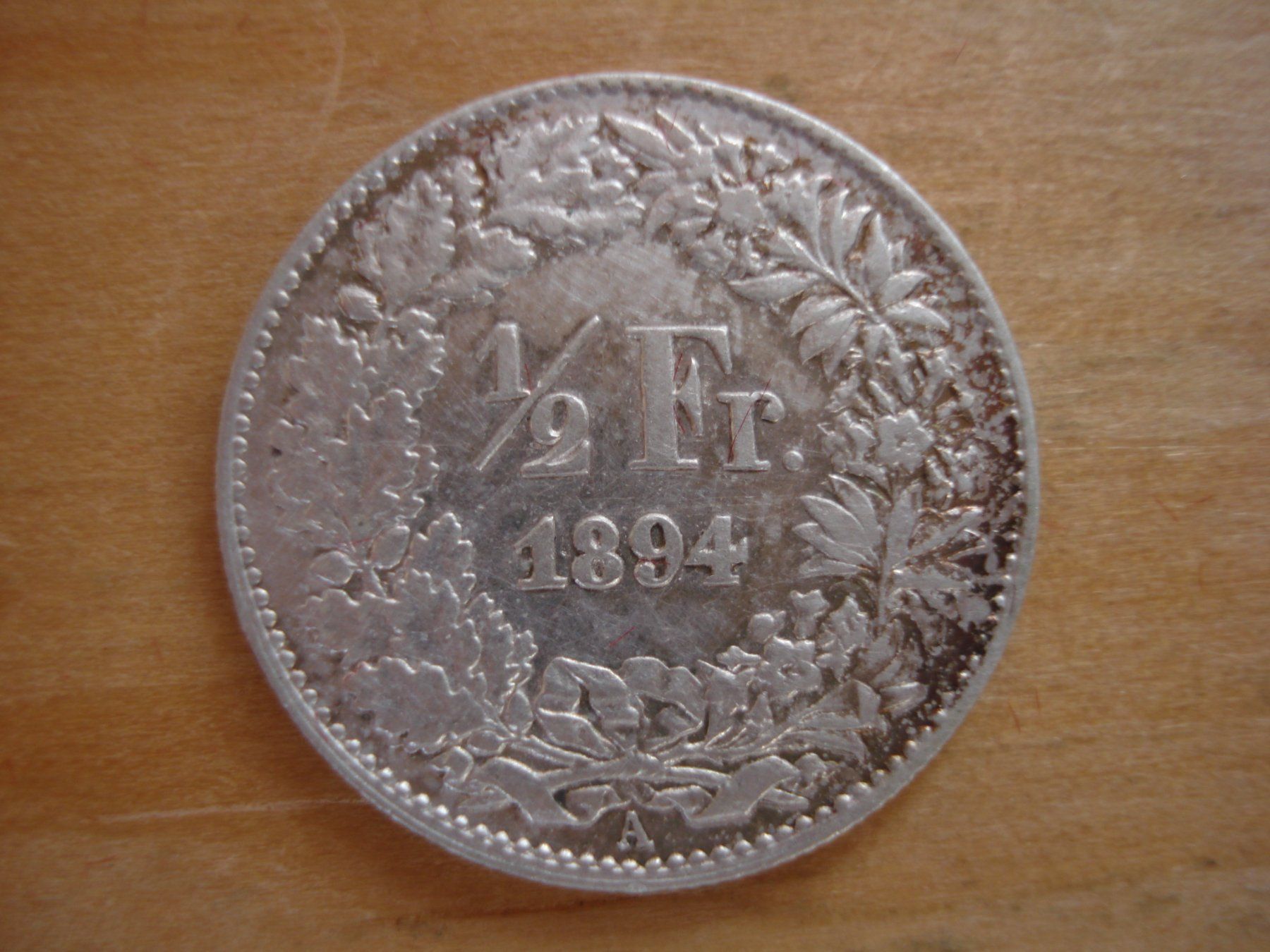 Tutti le monete: (C1) 1/2 Franken 1894 VZ+ – Usato da Erlach venduto da Net-Coins