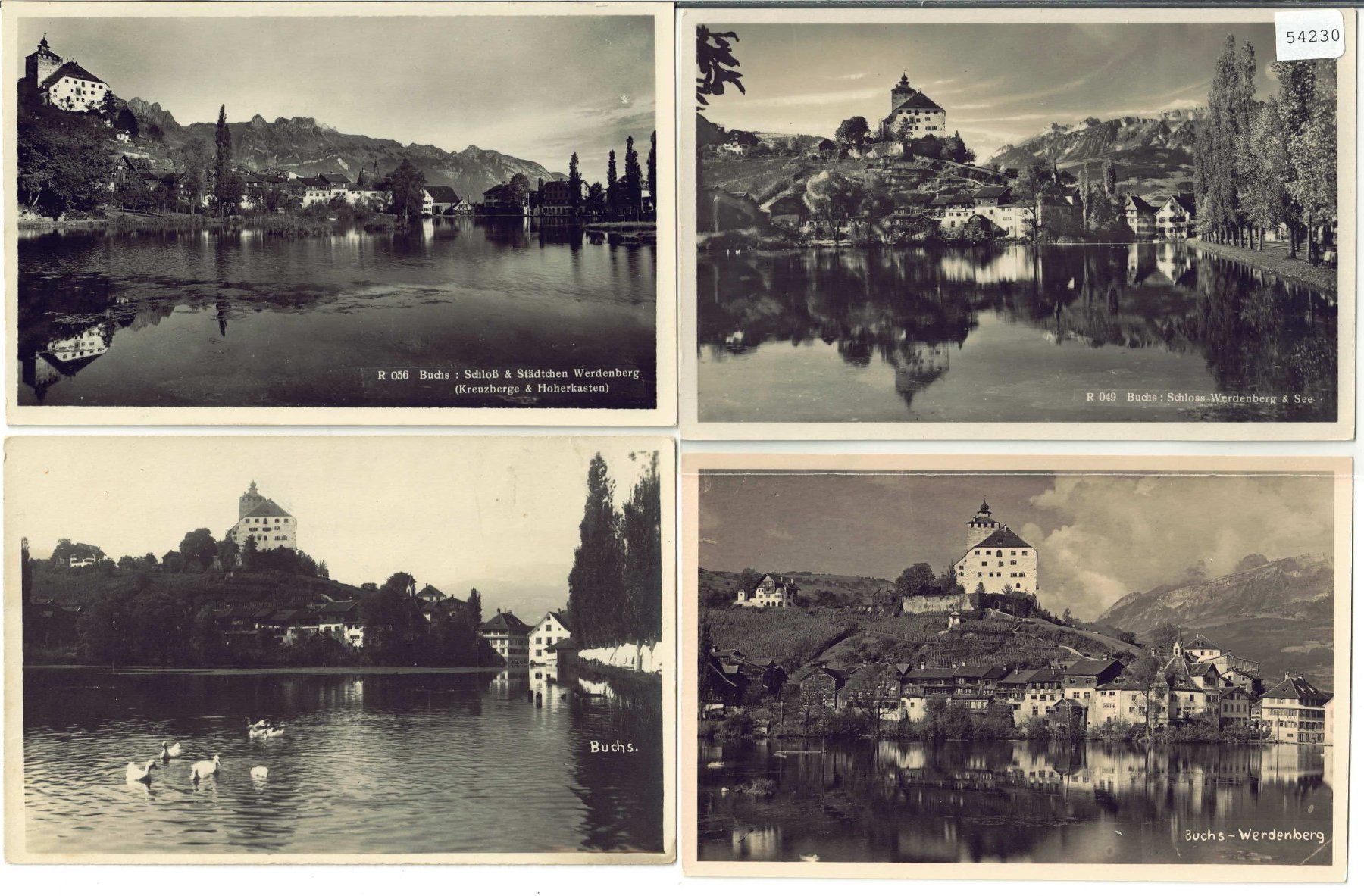 Cartoline postali: 4 AK - Buchs-Werdenberg – Usato da Ettingen venduto da Kartenplanet