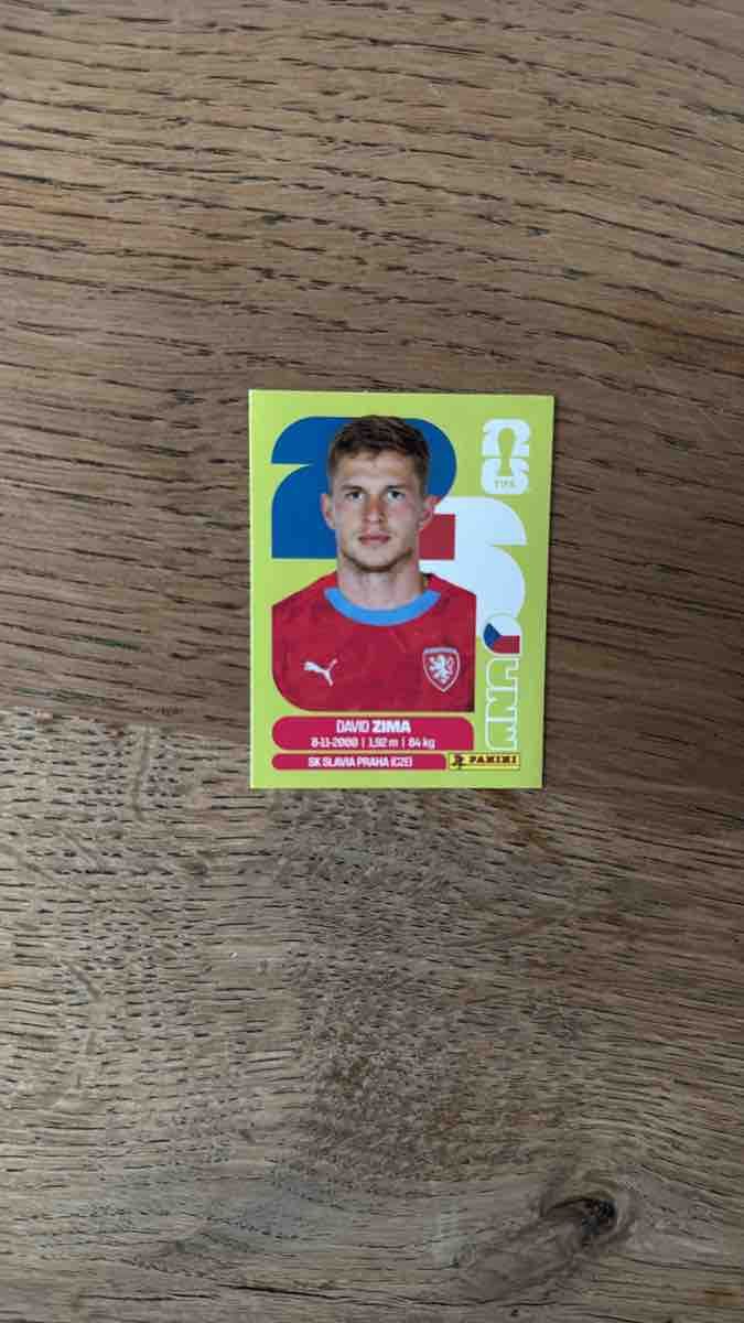 Panini Sammelbilder & Trading cards: Panini Sticker DAVID ZIMA like_new – Gebraucht aus Jenaz von herr-fino