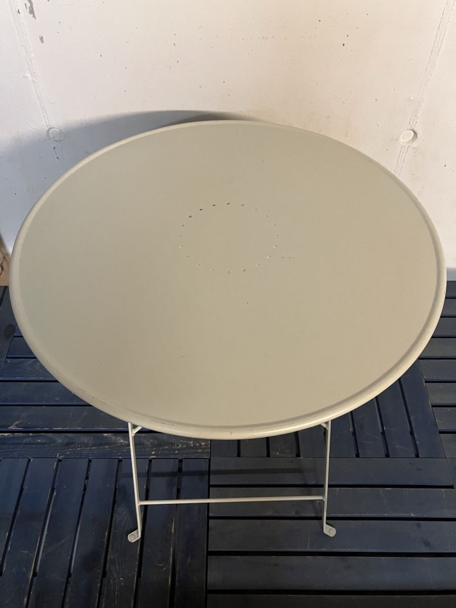 Tavoli: Klapptisch Metal, Rund, weiss, – Nuovo (secondo la descrizione) da Lyss venduto da Sandera20